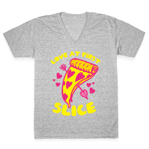 Love At First Slice V-Neck Tee Shirt