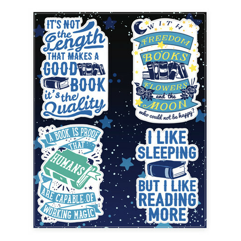 Magical Book  Stickers and Decal Sheet