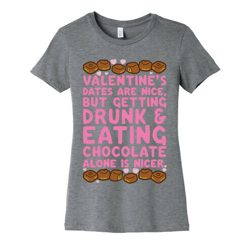 Valentines Dates And Chocolate Womens T-Shirt