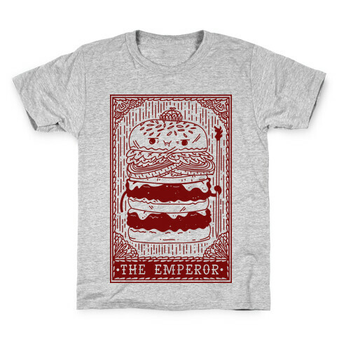 Burger Emperor Tarot Card Kids T-Shirt