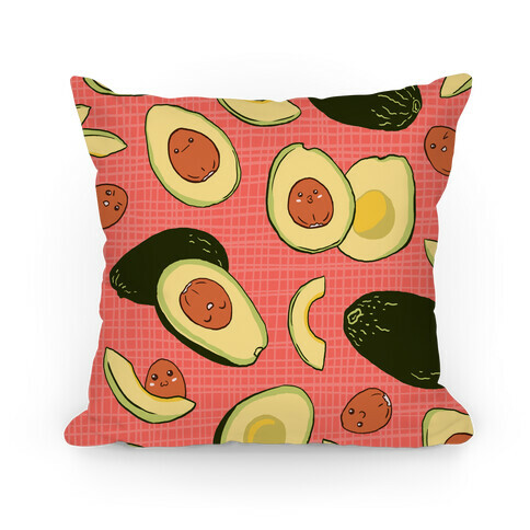 Adorable Kawaii Avocados Pillow