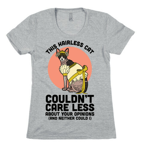 This Hairless Cat Couldn't Care Less Womens T-Shirt