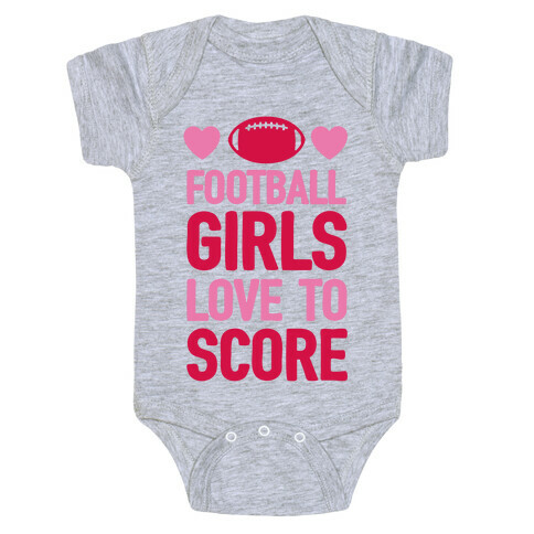Football Girls Love To Score Baby One-Piece