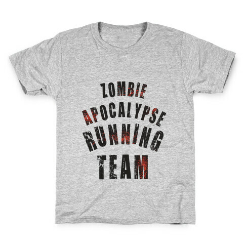 Zombie Apocalypse Running Team Kids T-Shirt