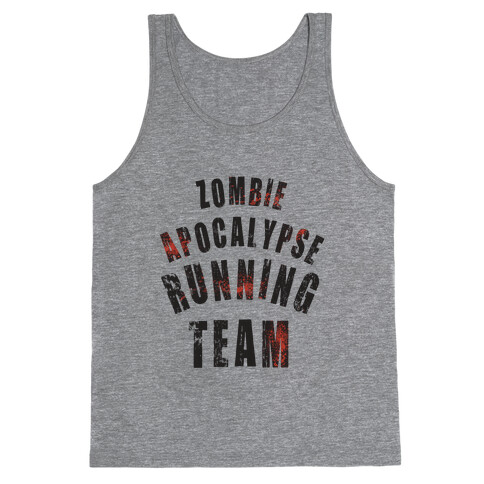 Zombie Apocalypse Running Team Tank Top