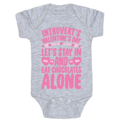 Introverted Valentine Baby One-Piece