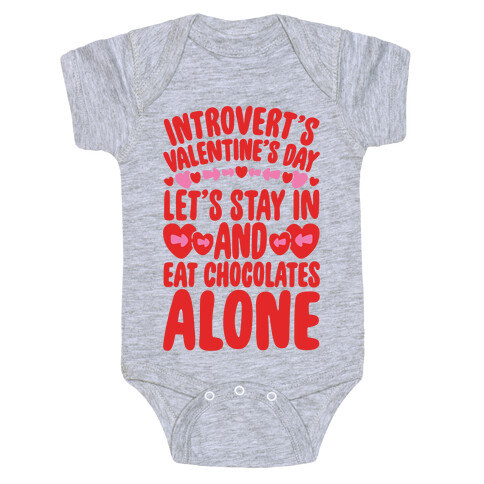 Introverted Valentine Baby One-Piece