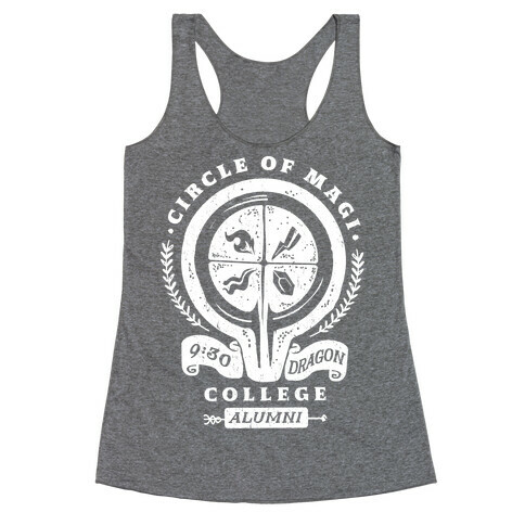 College of Magi Alumni Racerback Tank Top