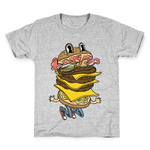 Triple Decker Burger Dude Kids T-Shirt