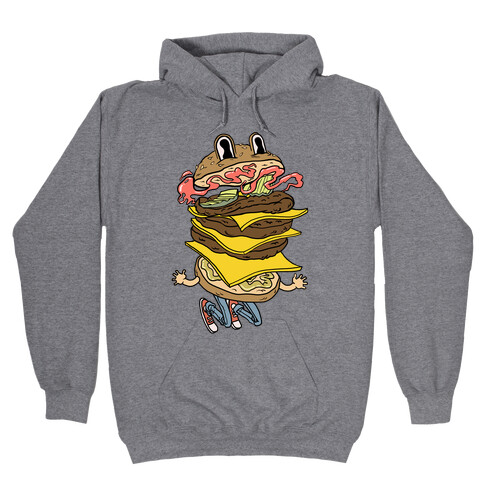 Triple Decker Burger Dude Hooded Sweatshirt