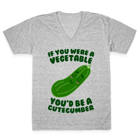 Cutecumber V-Neck Tee Shirt