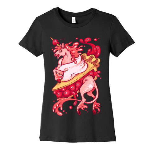 Kawaii Unicorn Pie Womens T-Shirt