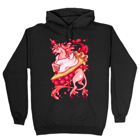 Kawaii Unicorn Pie Hooded Sweatshirt