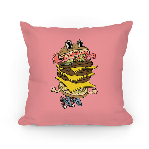 Triple Decker Burger Dude Pillow