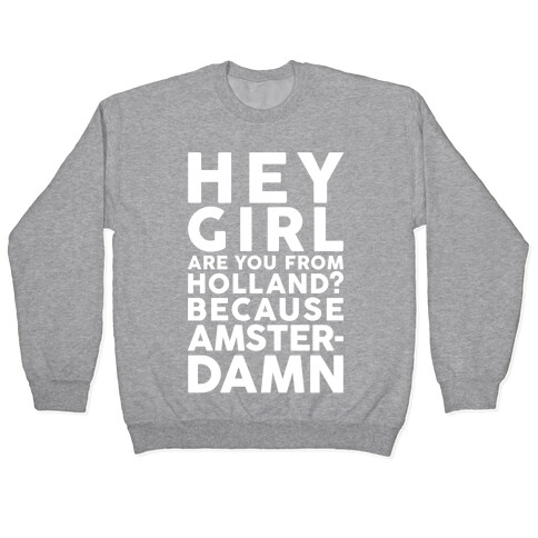 Are You From Holland Because Amster-Damn Pullover