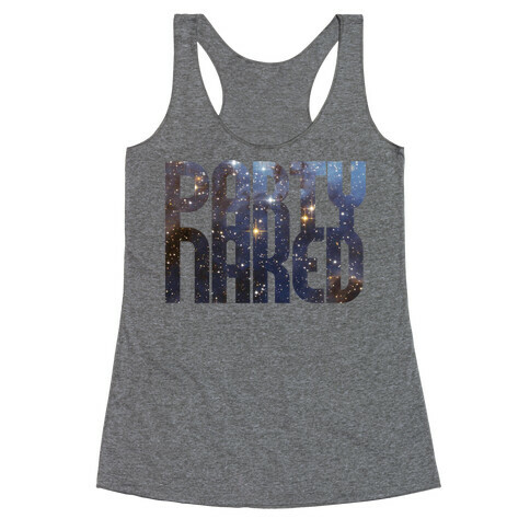 Party Naked Racerback Tank Top
