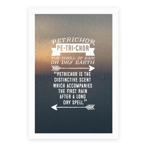 Petrichor Definition Poster