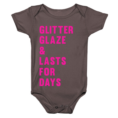 Glitter Glaze & Lasts For Days Baby One-Piece
