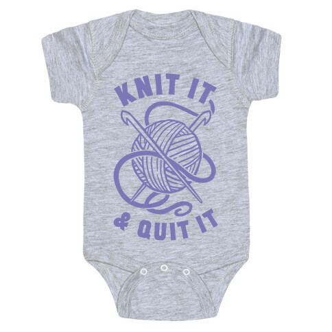 Knit It & Quit It Baby One-Piece