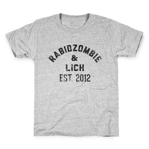 RabidZombie & Lich (distressed) Kids T-Shirt