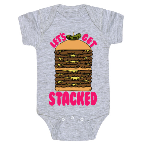 Let's Get Stacked - Burger Baby One-Piece