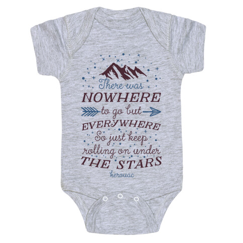 Just Keep Rolling On Under The Stars (Kerouac) Baby One-Piece