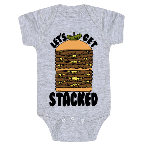 Let's Get Stacked - Burger Baby One-Piece