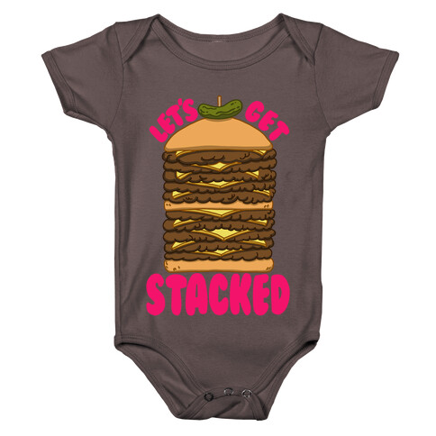 Let's Get Stacked - Burger Baby One-Piece