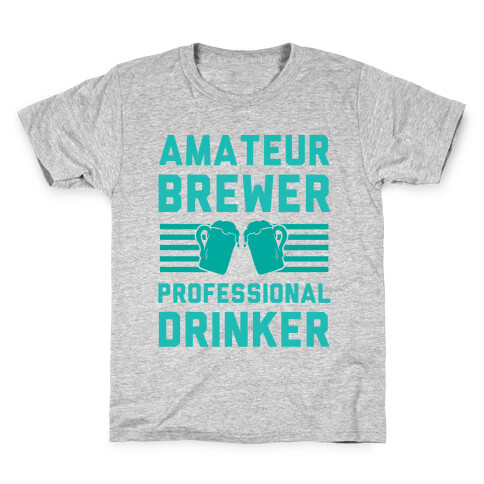 Amateur Brewer Professional Drinker Kids T-Shirt