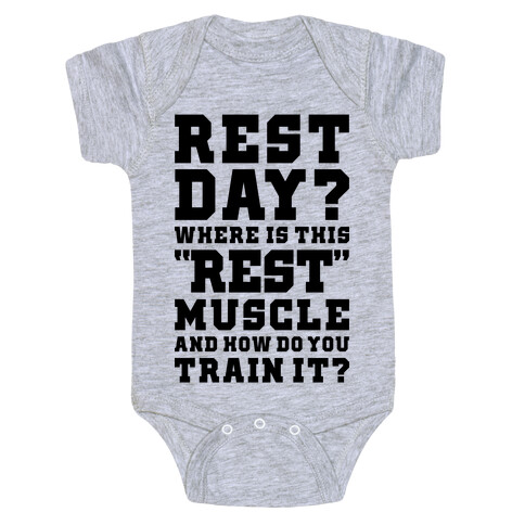 Where Is This Rest Muscle Baby One-Piece