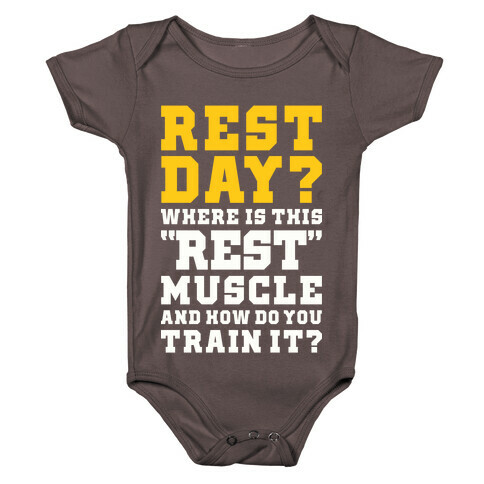 Where Is This Rest Muscle Baby One-Piece