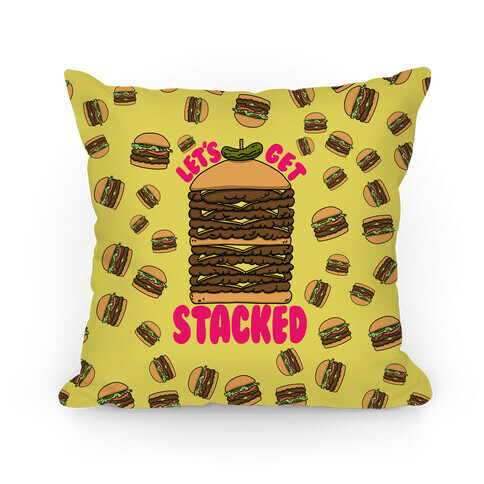 Let's Get Stacked - Burger Pillow