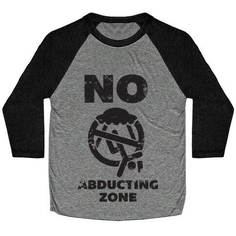 No Abducting Zone (yellow) Baseball Tee