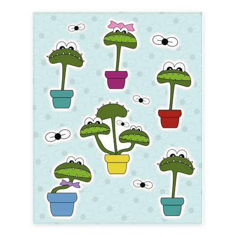 Venus Fly Trap  Stickers and Decal Sheet