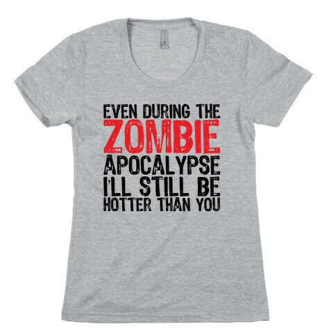 Hot Zombie Womens T-Shirt