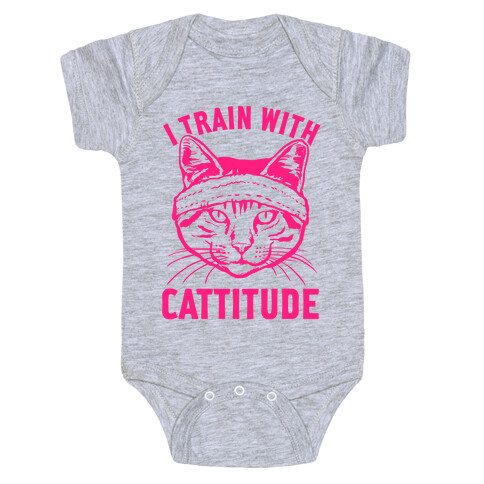 I Train With Cattitude Baby One-Piece