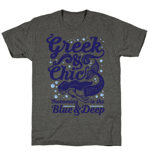 Greek & Chic Swimming in the Blue & Deep T-Shirt