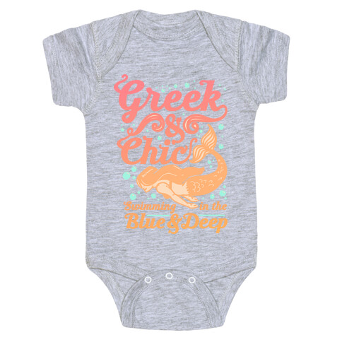 Greek & Chic Swimming in the Blue & Deep Baby One-Piece