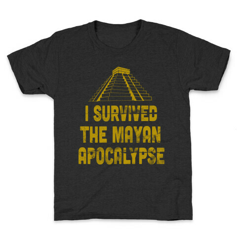 I Survived The Mayan Apocalypse (Tank) Kids T-Shirt