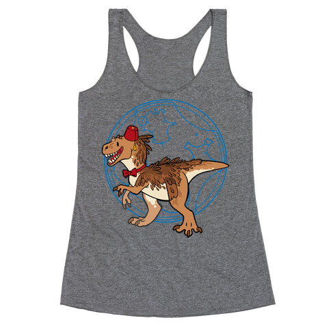 Dinosaur Doctor Who Racerback Tank Top