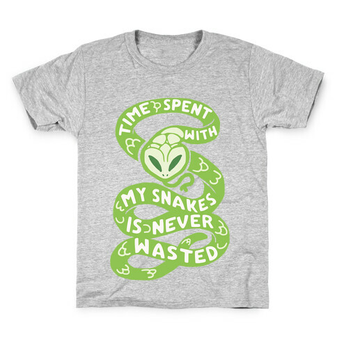 Time Spend With My Snakes Is Never Wasted Kids T-Shirt
