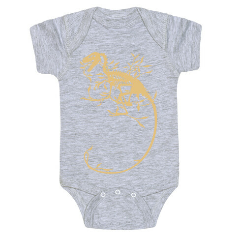 Floral Dinosaur Baby One-Piece