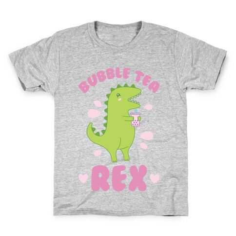Bubble Tea Rex Kids T-Shirt