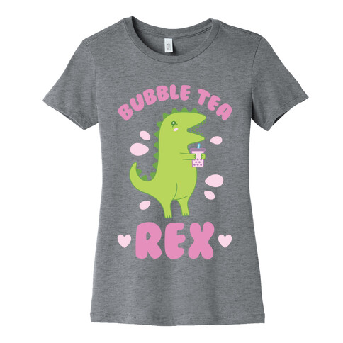 Bubble Tea Rex Womens T-Shirt