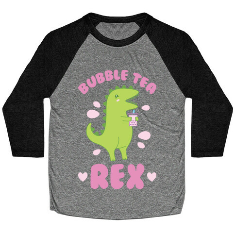 Bubble Tea Rex Baseball Tee