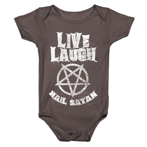 Live Laugh Hail Satan Baby One-Piece