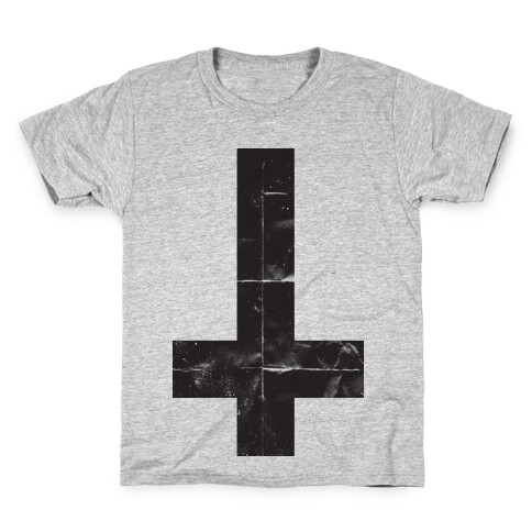 Upside Down Cross (Tank) Kids T-Shirt