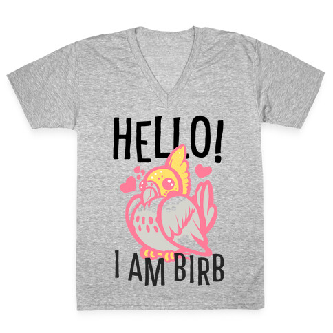 HELLO! I am BIRB! V-Neck Tee Shirt