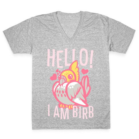 HELLO! I am BIRB! V-Neck Tee Shirt