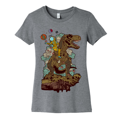 Dinosaur Strength Tarot Womens T-Shirt